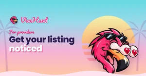 ViceHunt flamingo with heart eyes: get your listing noticed