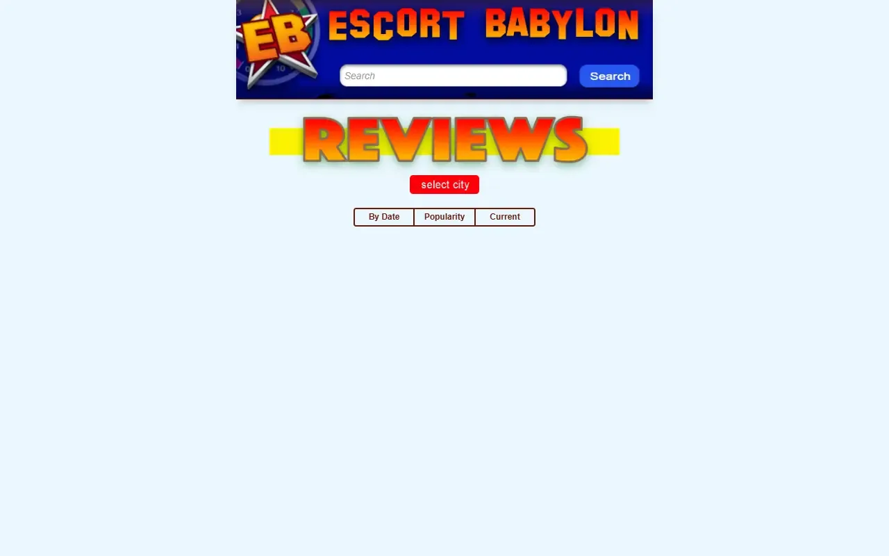 Escort Babylon homepage